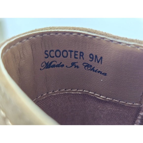 NYDJ Women's Brown Suede Leather‎ Scooter Chelsea Boots Square Toe Size 9 M NEW - Picture 12 of 13